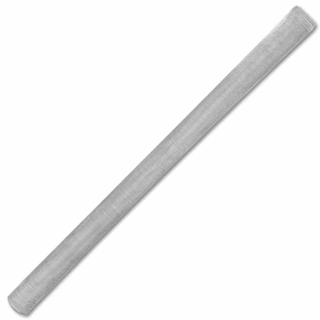 Aluminum Mesh Screen 39.4x196.9 Inch Silver F8888