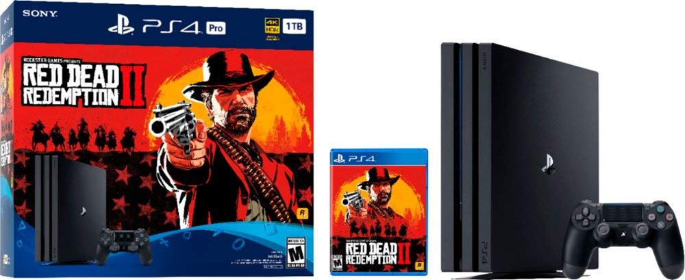 Jet Black 1TB PlayStation 4 Pro Console Bundle S717