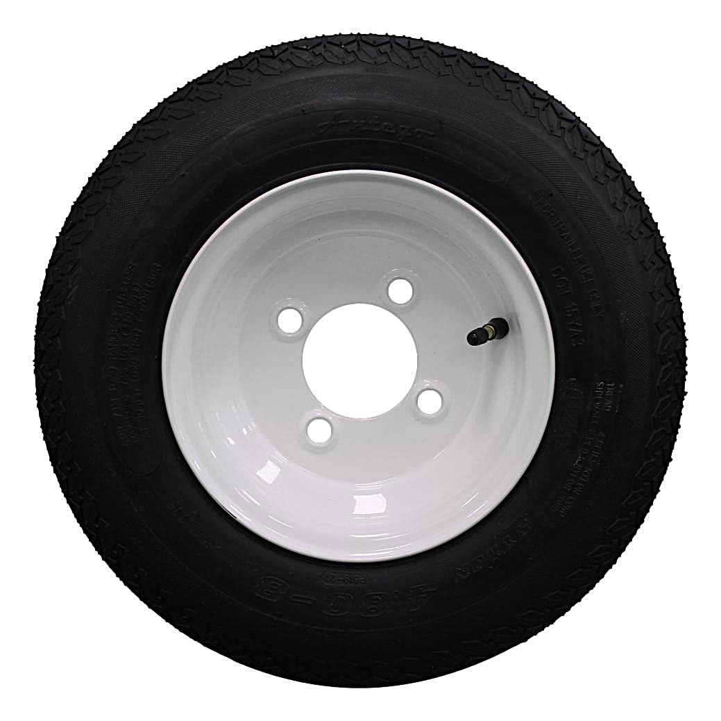 4.80-8 Trailer Tire & Wheel 4 Lug Galvanized R447
