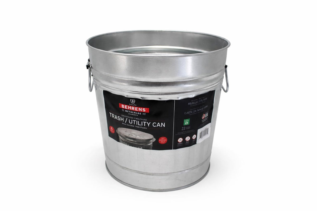 6 Gallon Galvanized Trash Can H296746