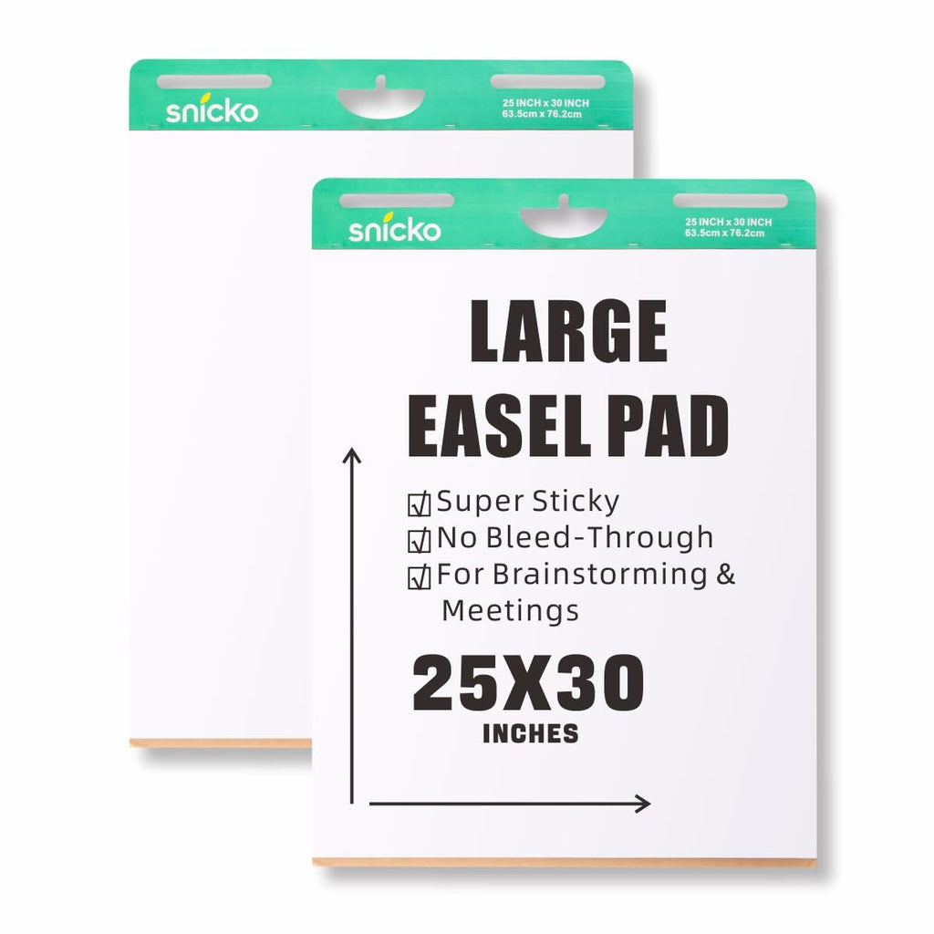 White Self Stick Easel Pad 25 in x 30 in 30 Sheets 2 Pads F234