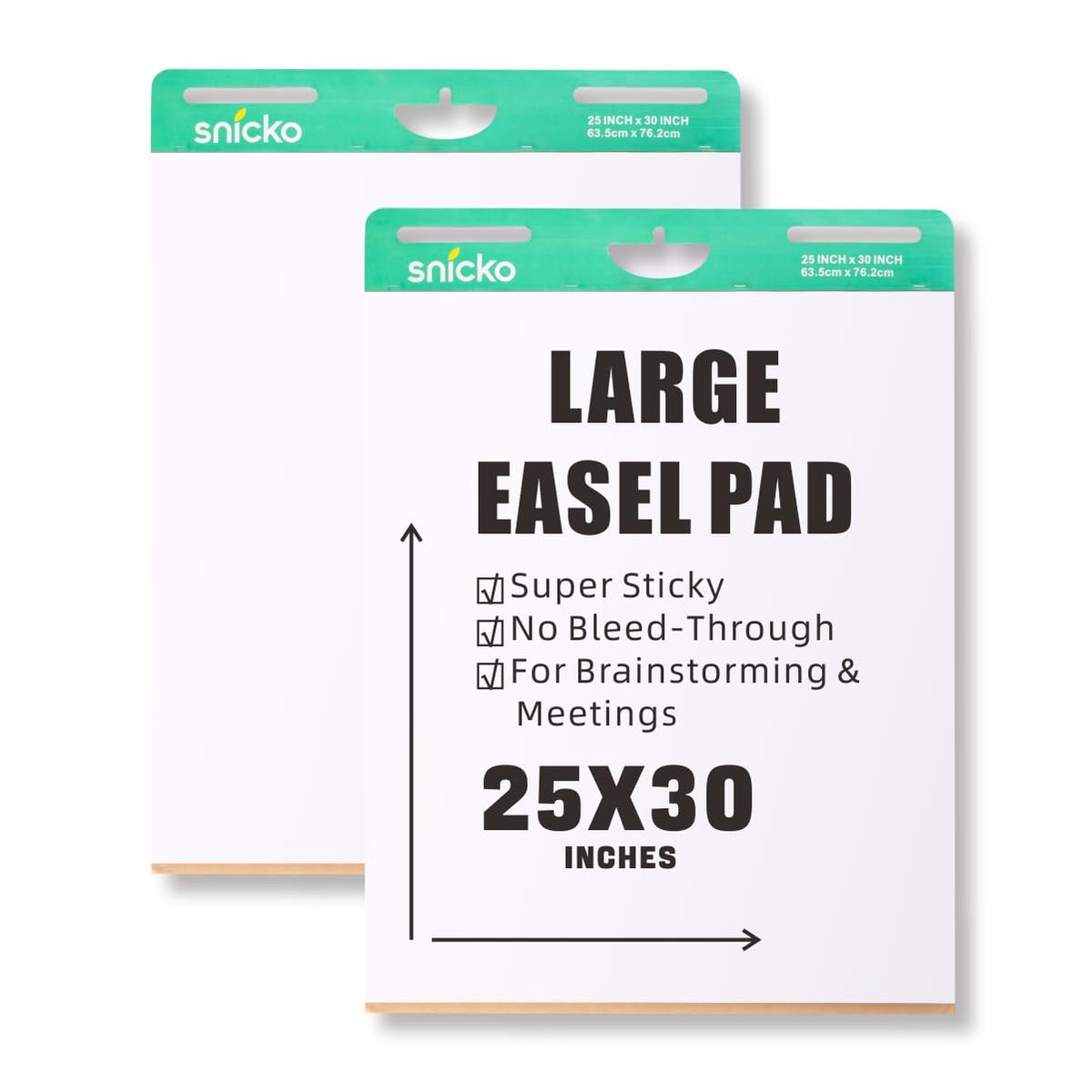 White Self Stick Easel Pad 25 in x 30 in 30 Sheets 2 Pads F234