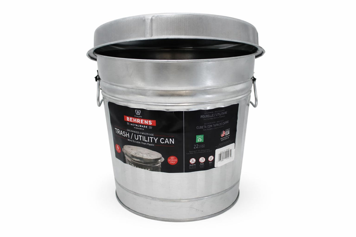 6 Gallon Galvanized Trash Can H296746