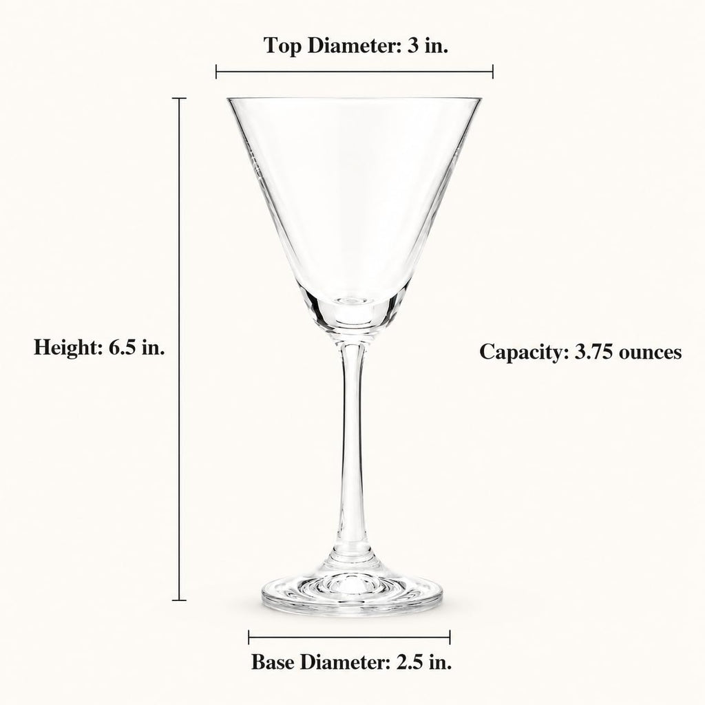 Petite Martini Glass Set of 2 V258