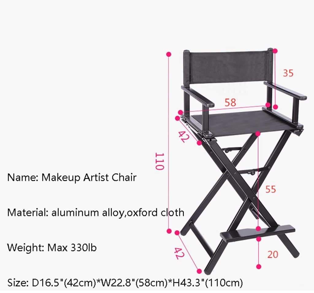 Aluminum Folding Director's Chair with Cup Holder T527797
