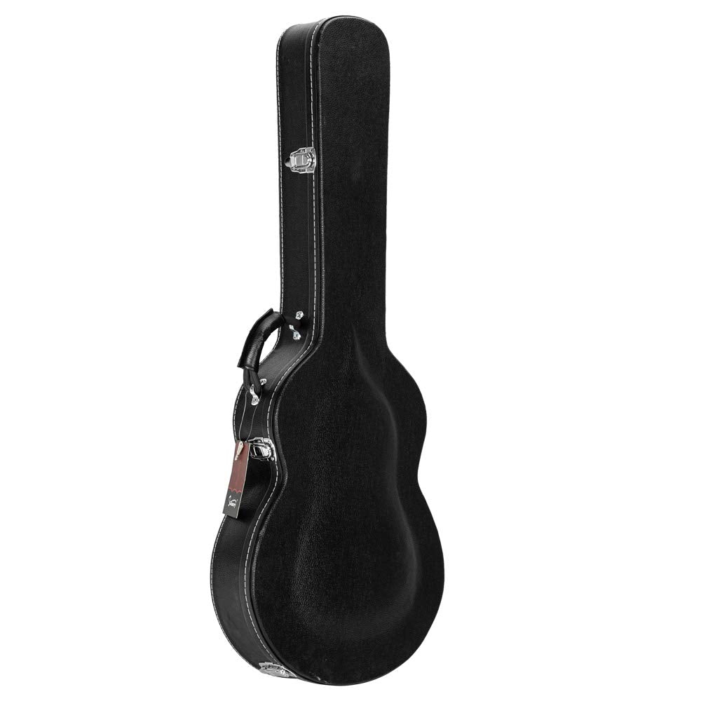 42-Inch Wooden Hard-Shell Electric Guitar Case with Lock Latch Padding J3650