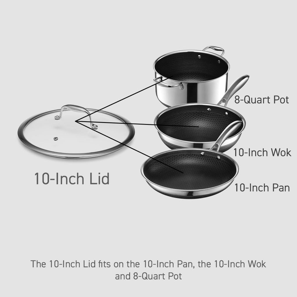 10" Tempered Glass Lid H981