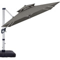 Cantilever Double Top Outdoor Offset Umbrella with 360° Rotation K931943