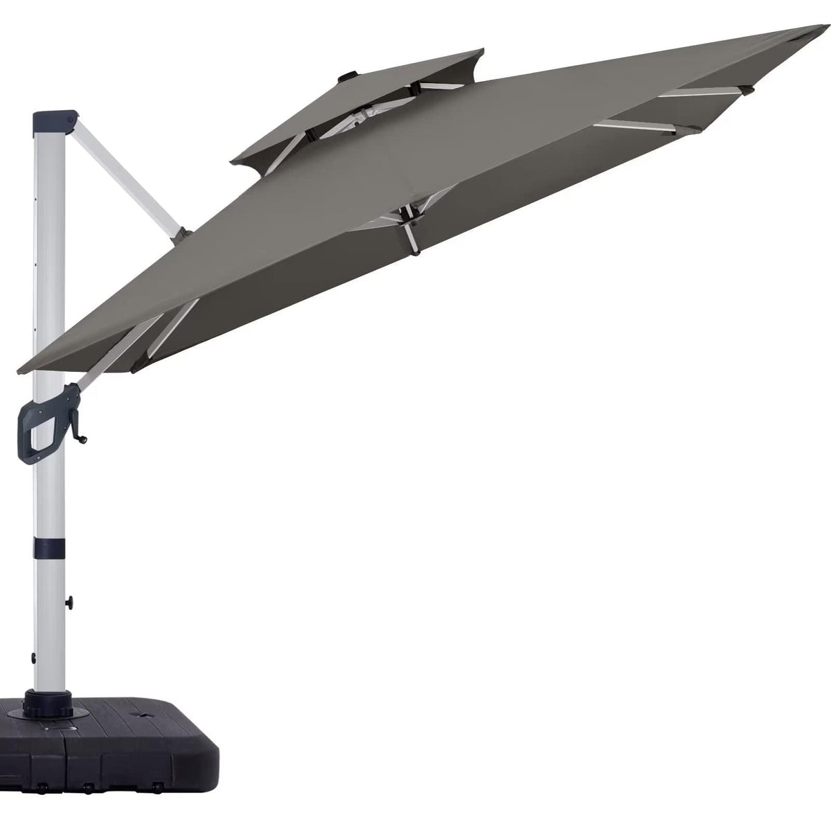 Cantilever Double Top Outdoor Offset Umbrella with 360° Rotation K931943