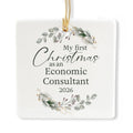 Ceramic 3-inch Square-Shaped Ornament K143