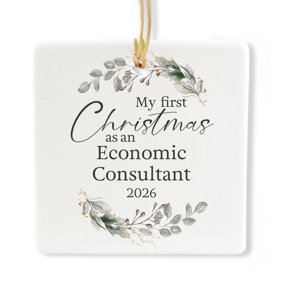 Ceramic 3-inch Square-Shaped Ornament K143