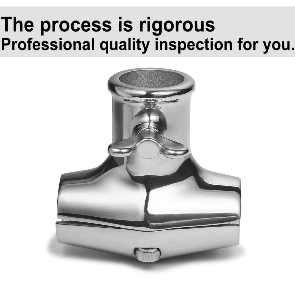 Rail Mount 316 Stainless Steel Flag Pole Holder B659