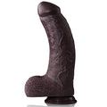 12 inch Black Silicone Dildo I347