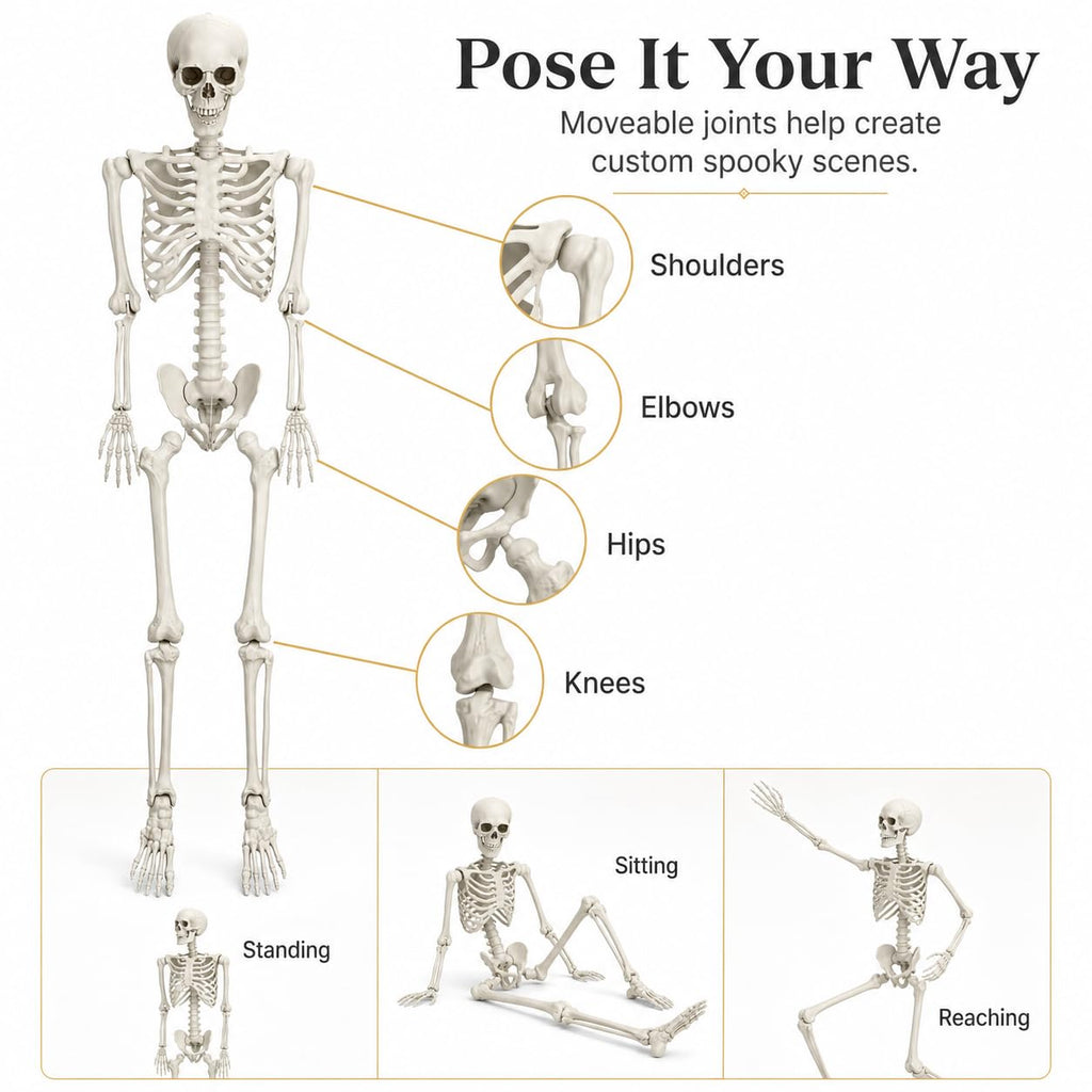 5.4 FT Poseable Skeleton F2641