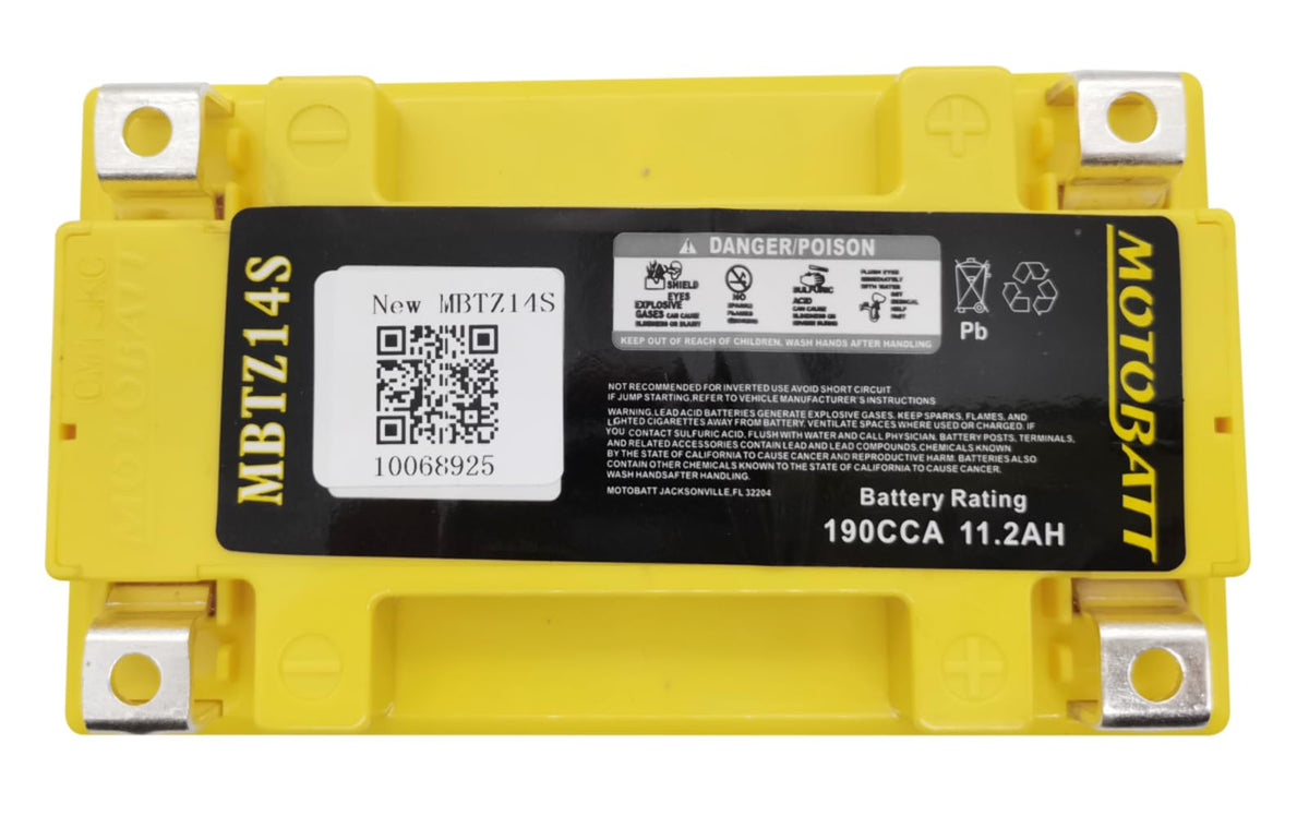 Sealed AGM Motorcycle Battery F162