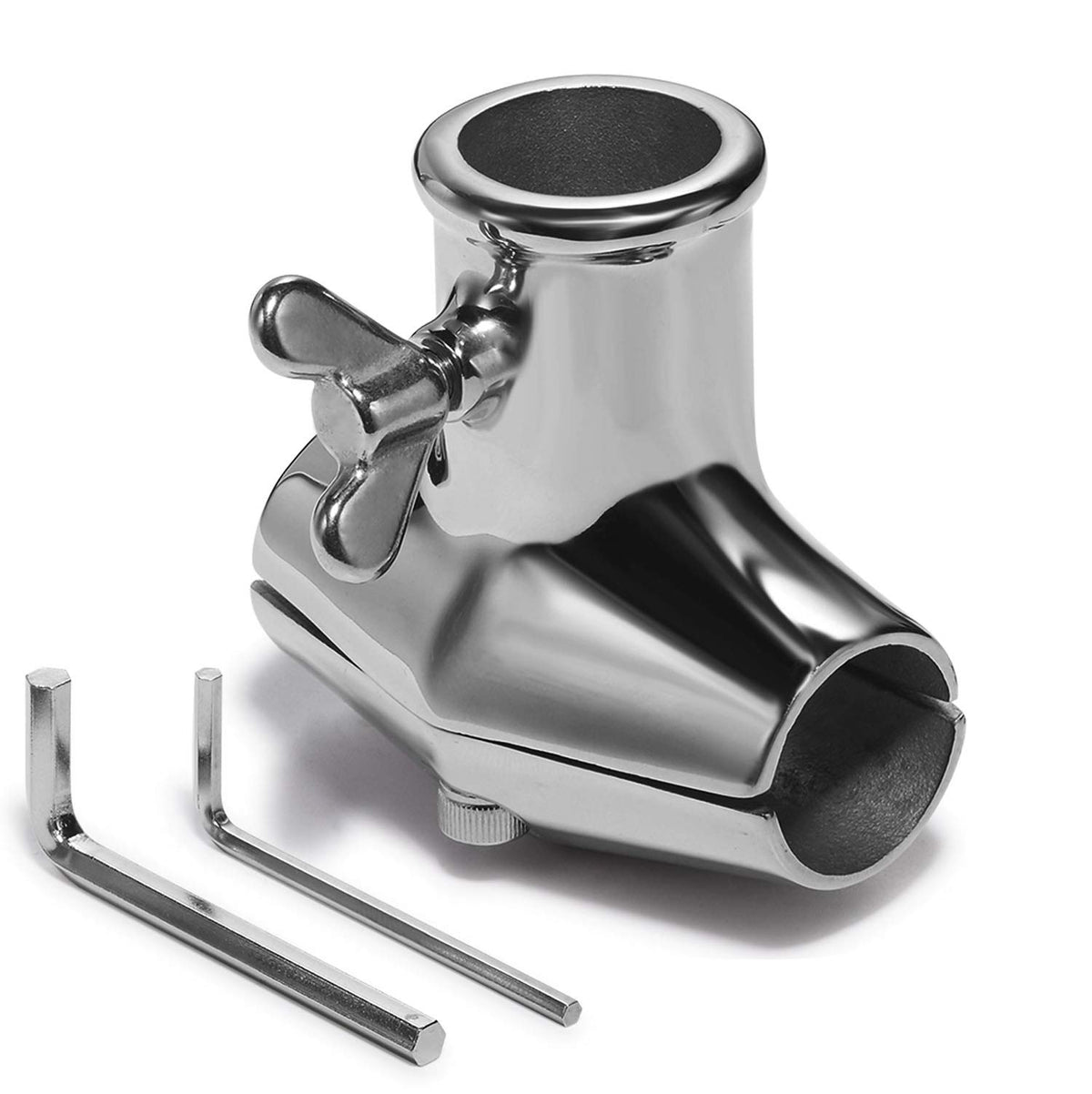 Rail Mount 316 Stainless Steel Flag Pole Holder B659