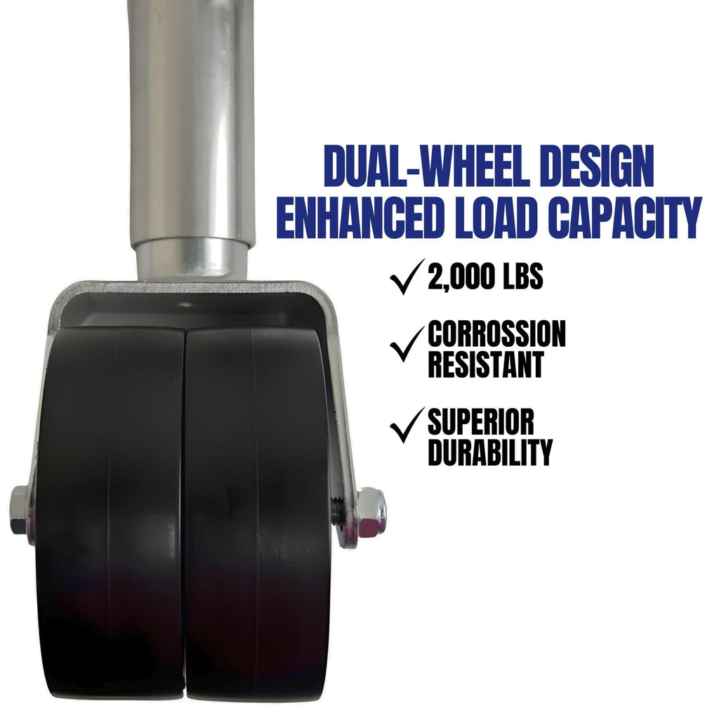 2000lbs Trailer Jack with Double Wheel U81557