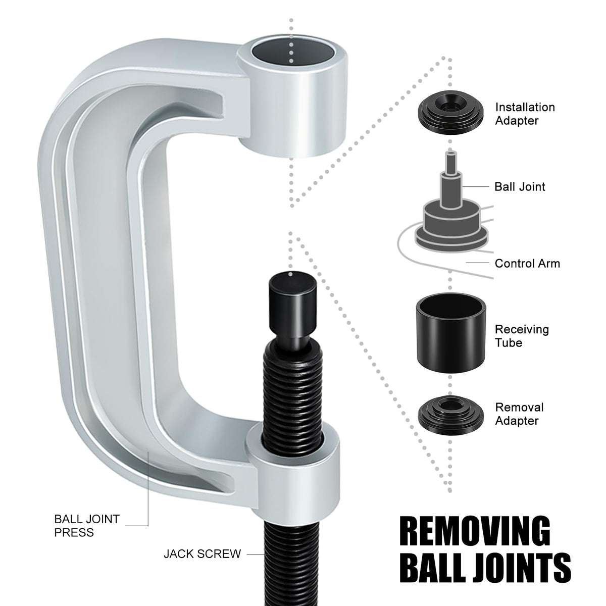 21pcs Universal Ball Joint Service Repair Tool Kit P1609