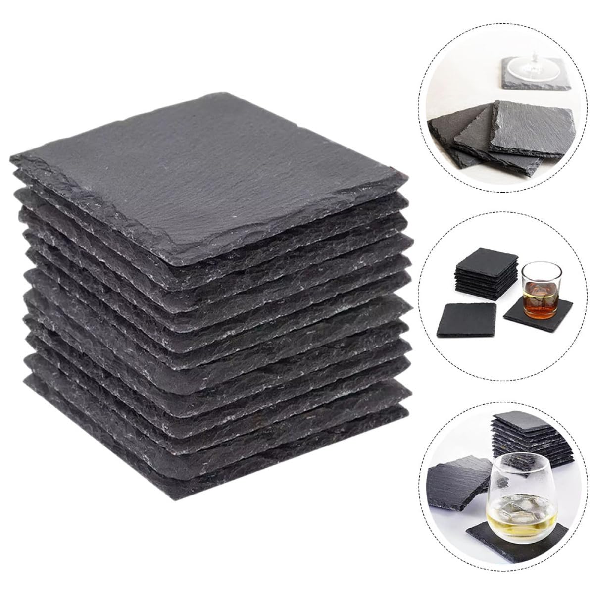 Natural Rock Coaster Set F653