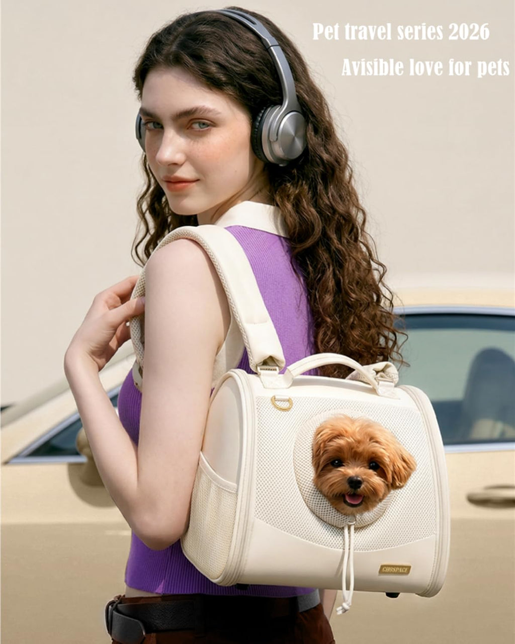 Adjustable Ventilated Front Facing Small Dog Cat Carrier Backpack K8153
