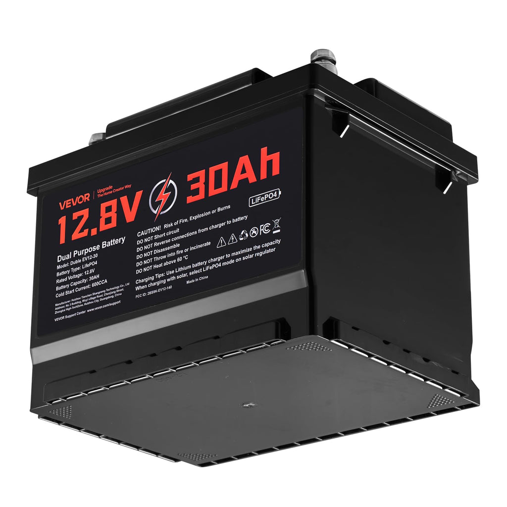 12V 30Ah LiFePO4 Dual Purpose Battery V90255