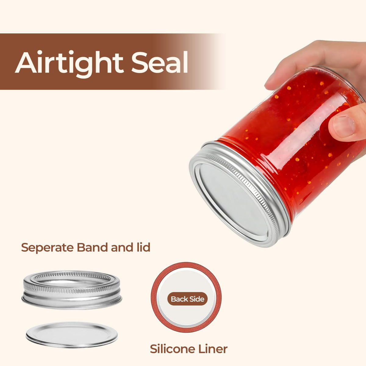 16 oz Wide Mouth Mason Jars 4 Pack C186424