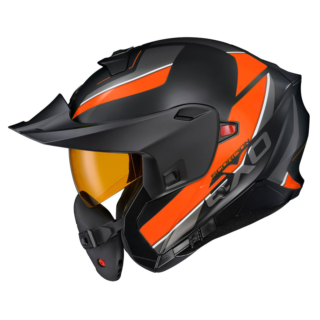 Orange Large Modular Snowmobile Helmet A22906