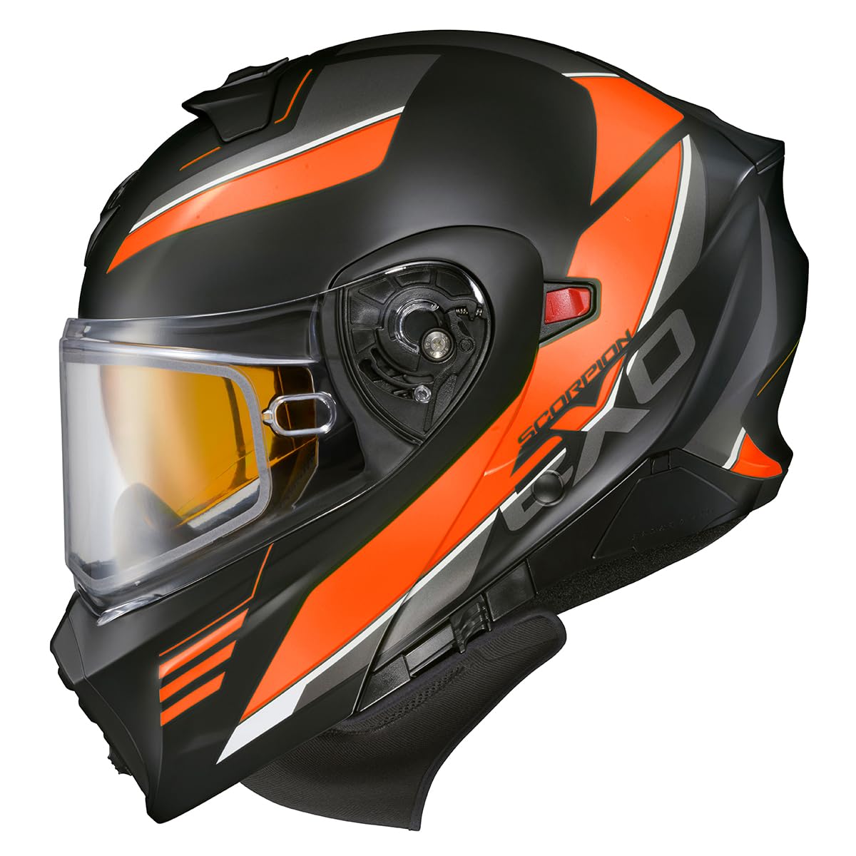 Orange Large Modular Snowmobile Helmet A22906