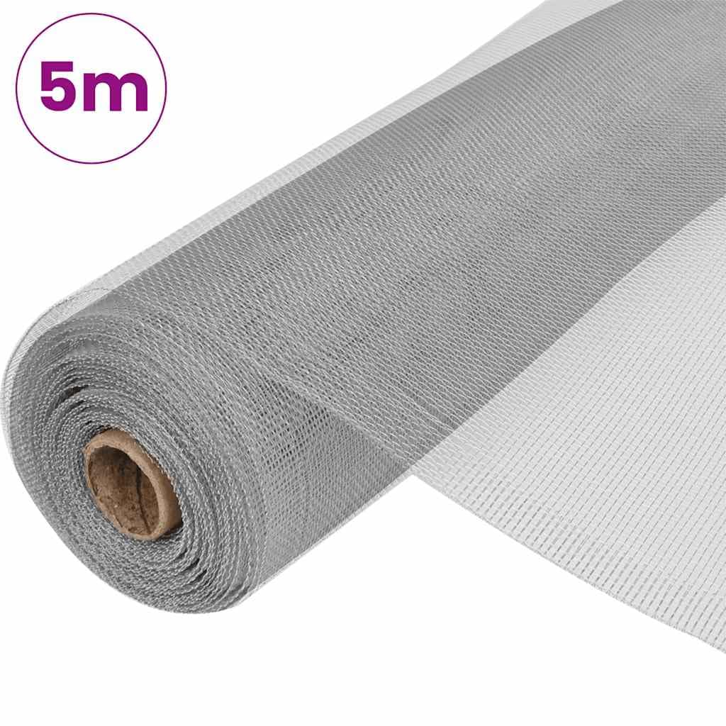 Aluminum Mesh Screen 39.4x196.9 Inch Silver F8888