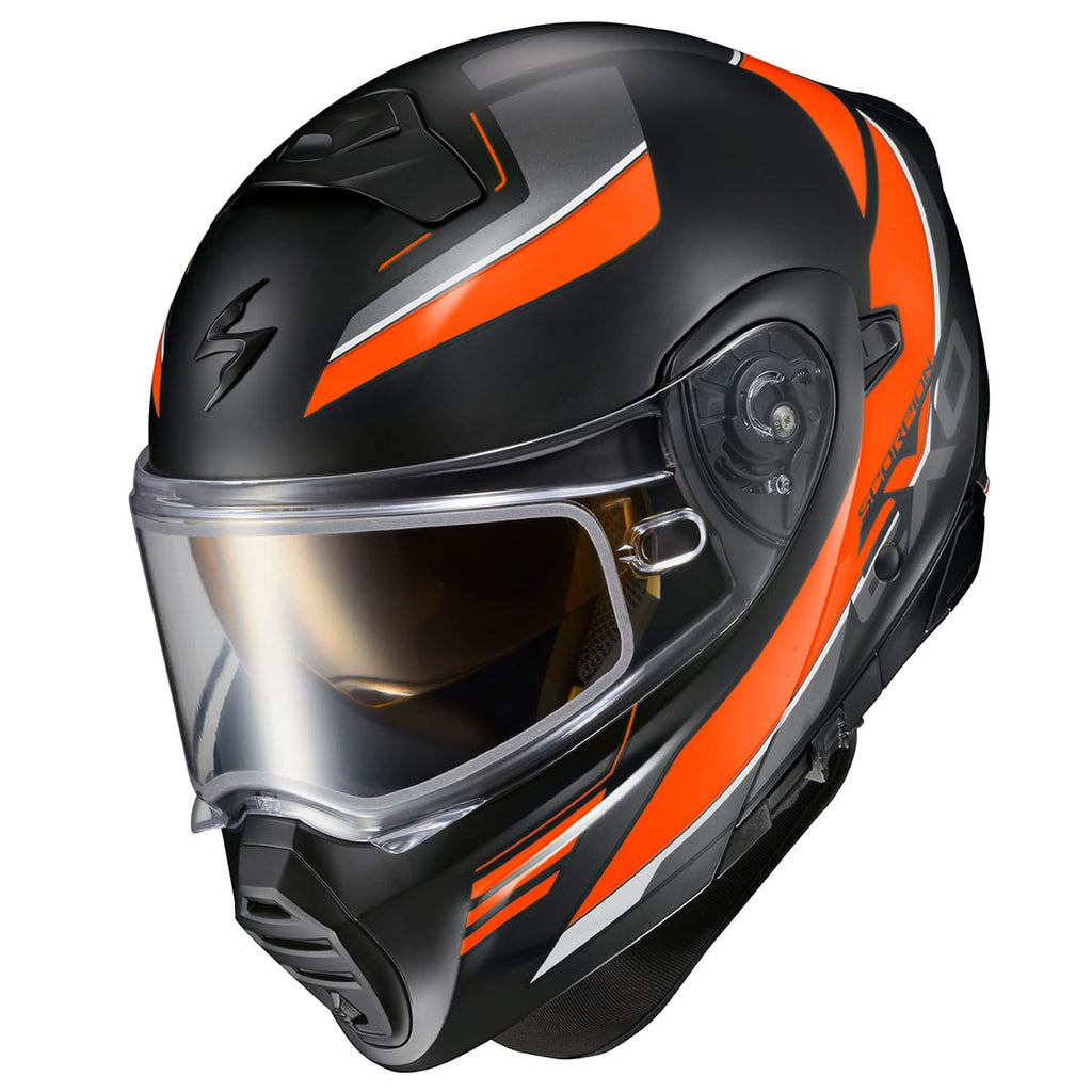 Orange Large Modular Snowmobile Helmet A22906
