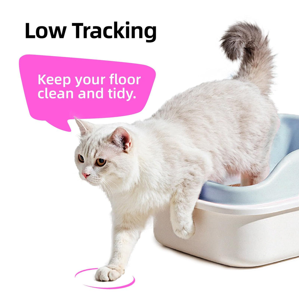 Clumping Cat Litter 99.9% Dust Free Flushable Mixed Tofu and Bentonite Odor Control 16.8lb K234