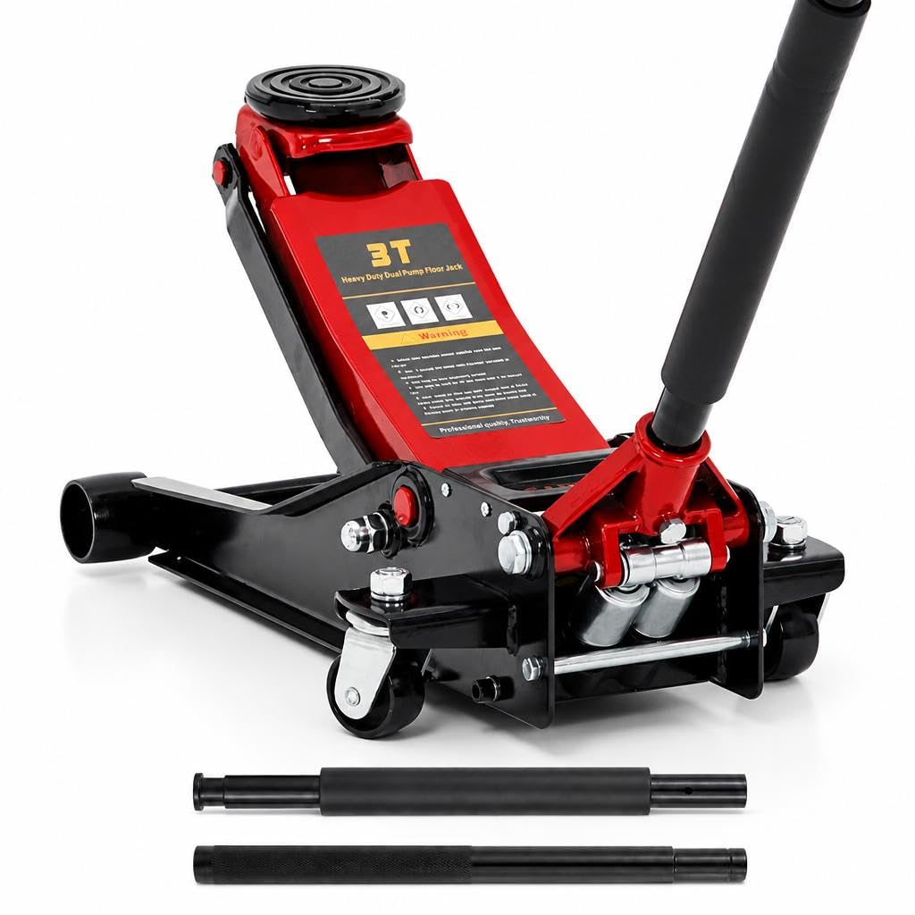 3 Ton Low Profile Steel Hydraulic Floor Jack F20570