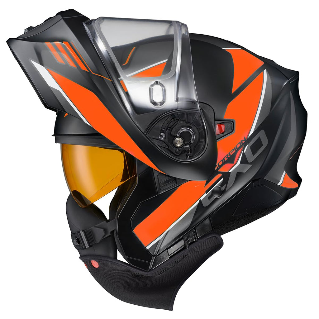 Orange Large Modular Snowmobile Helmet A22906
