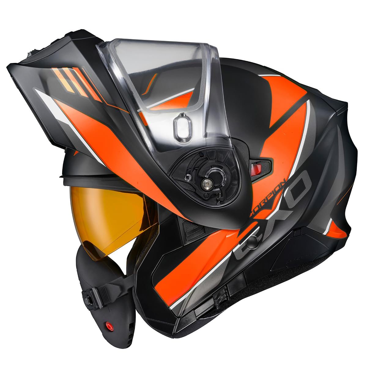 Orange Large Modular Snowmobile Helmet A22906