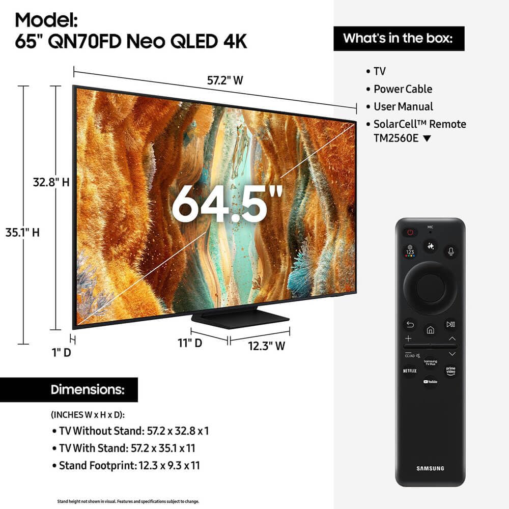 65 inch 4K Mini LED Smart TV Y297