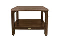 24" Teak Shower Bench with Shelf B8823
