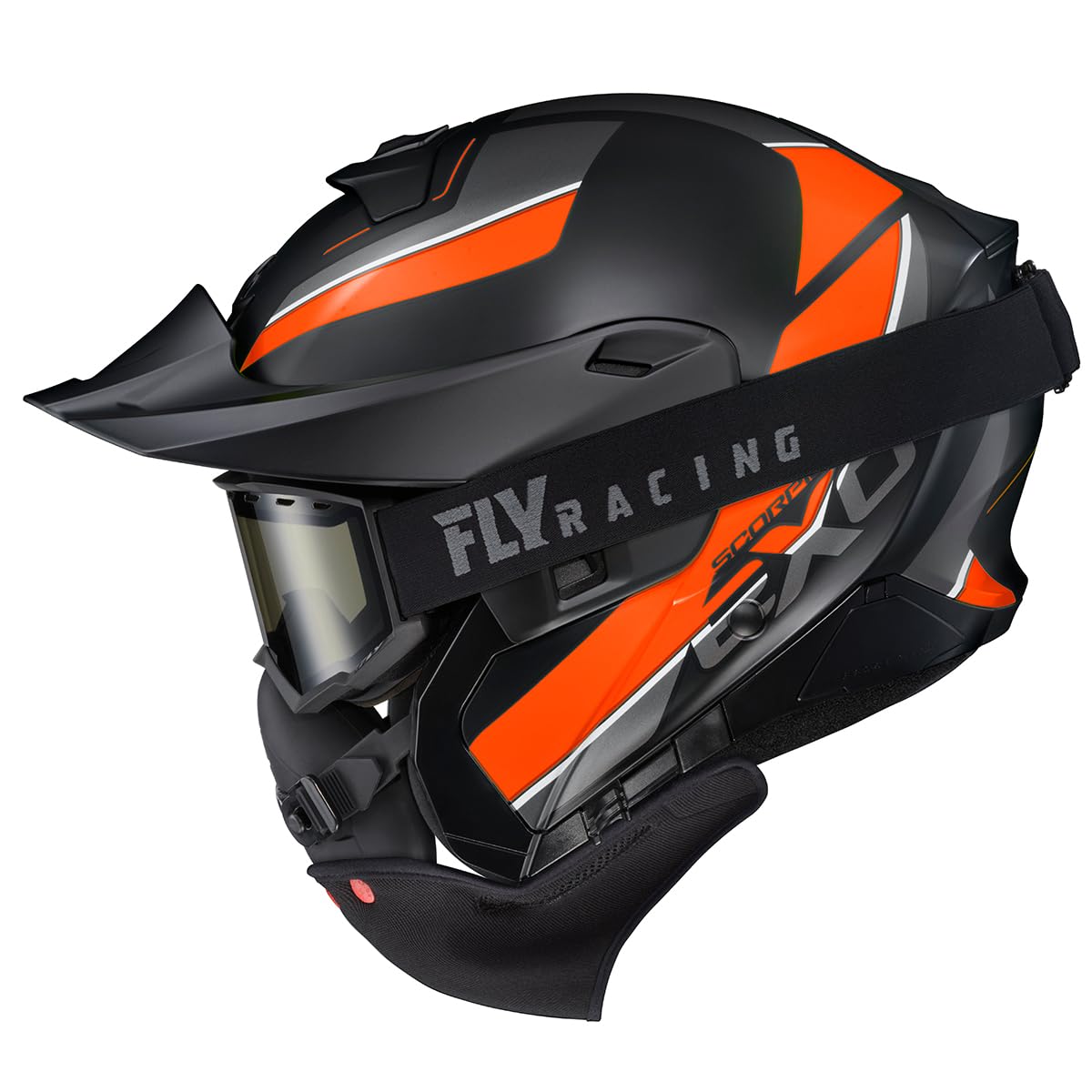 Orange Large Modular Snowmobile Helmet A22906