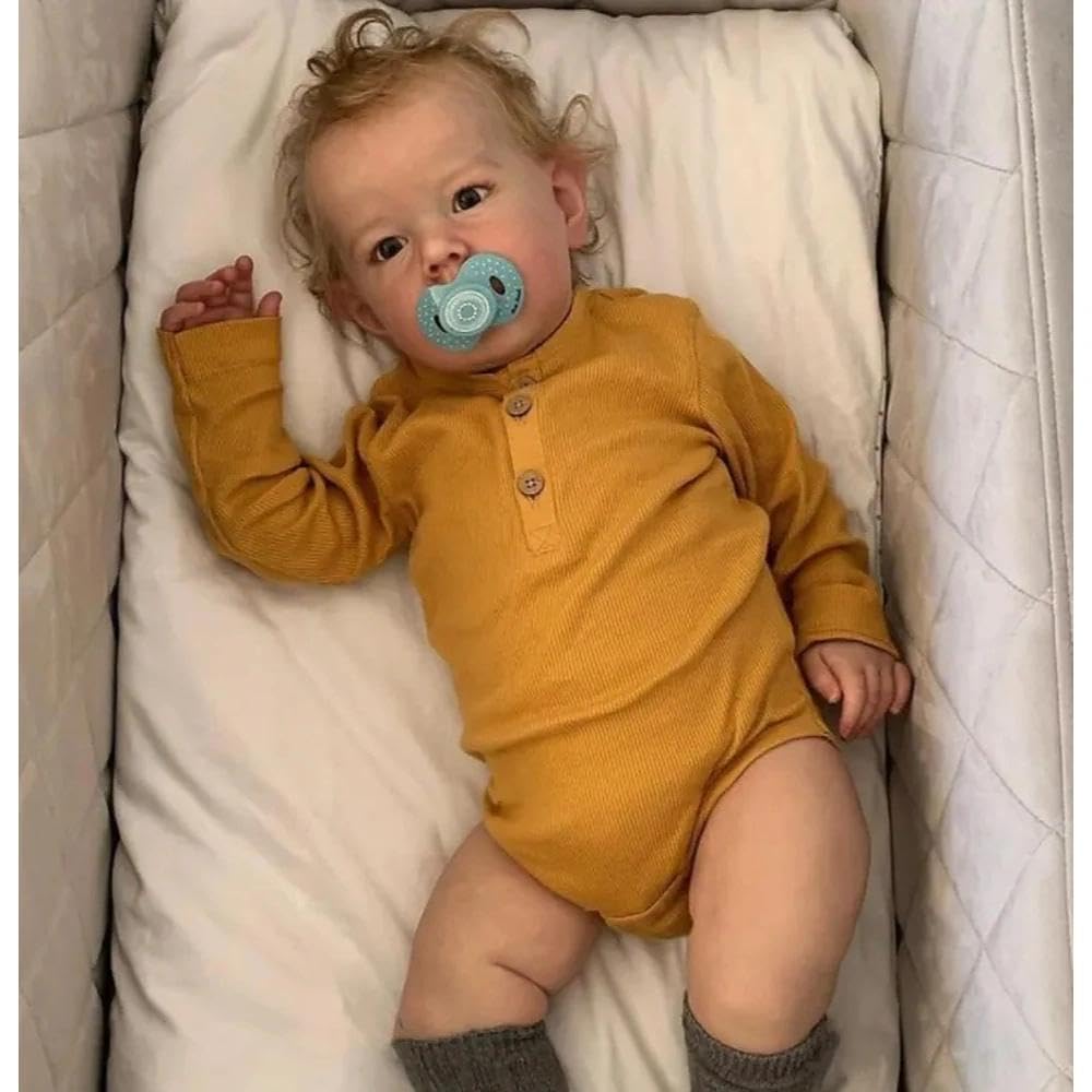 20 inch Vinyl Reborn Baby Doll with Hair F533905