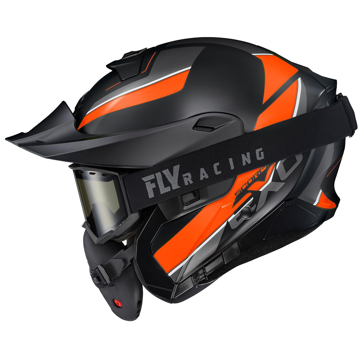 Orange Large Modular Snowmobile Helmet A22906