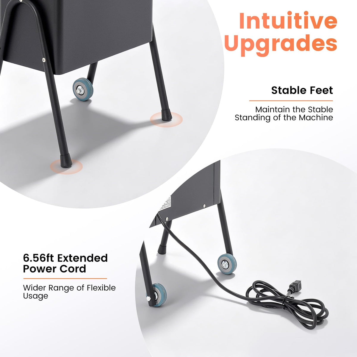 1200W Freestanding Hooded Hair Dryer with Wheels I652359
