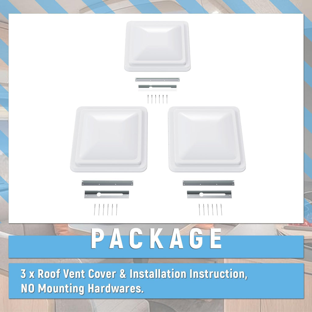 14" 3pcs RV Roof Vent Cover L410342