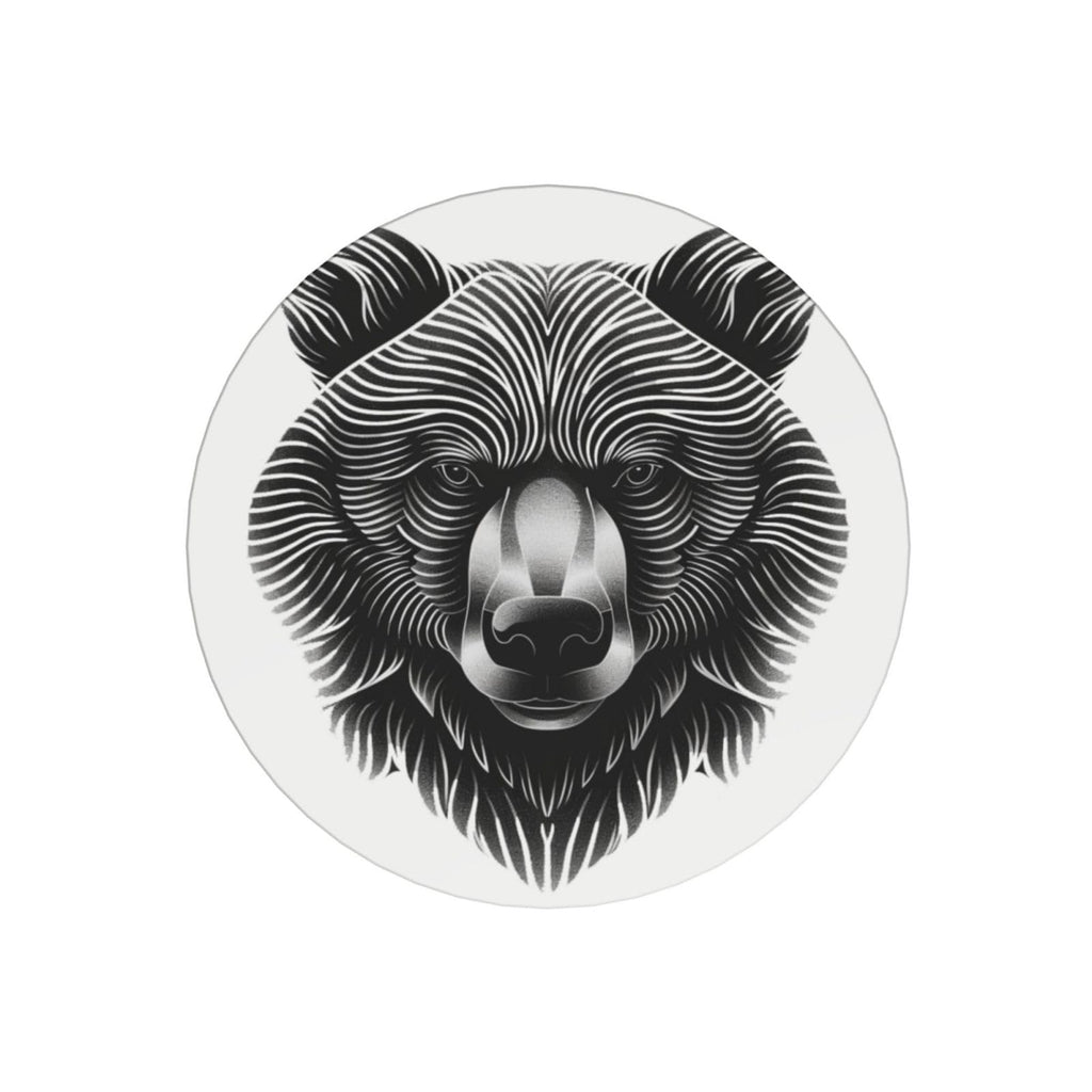Black and White Bear Head Ceramic Coasters Set of 6 D98933