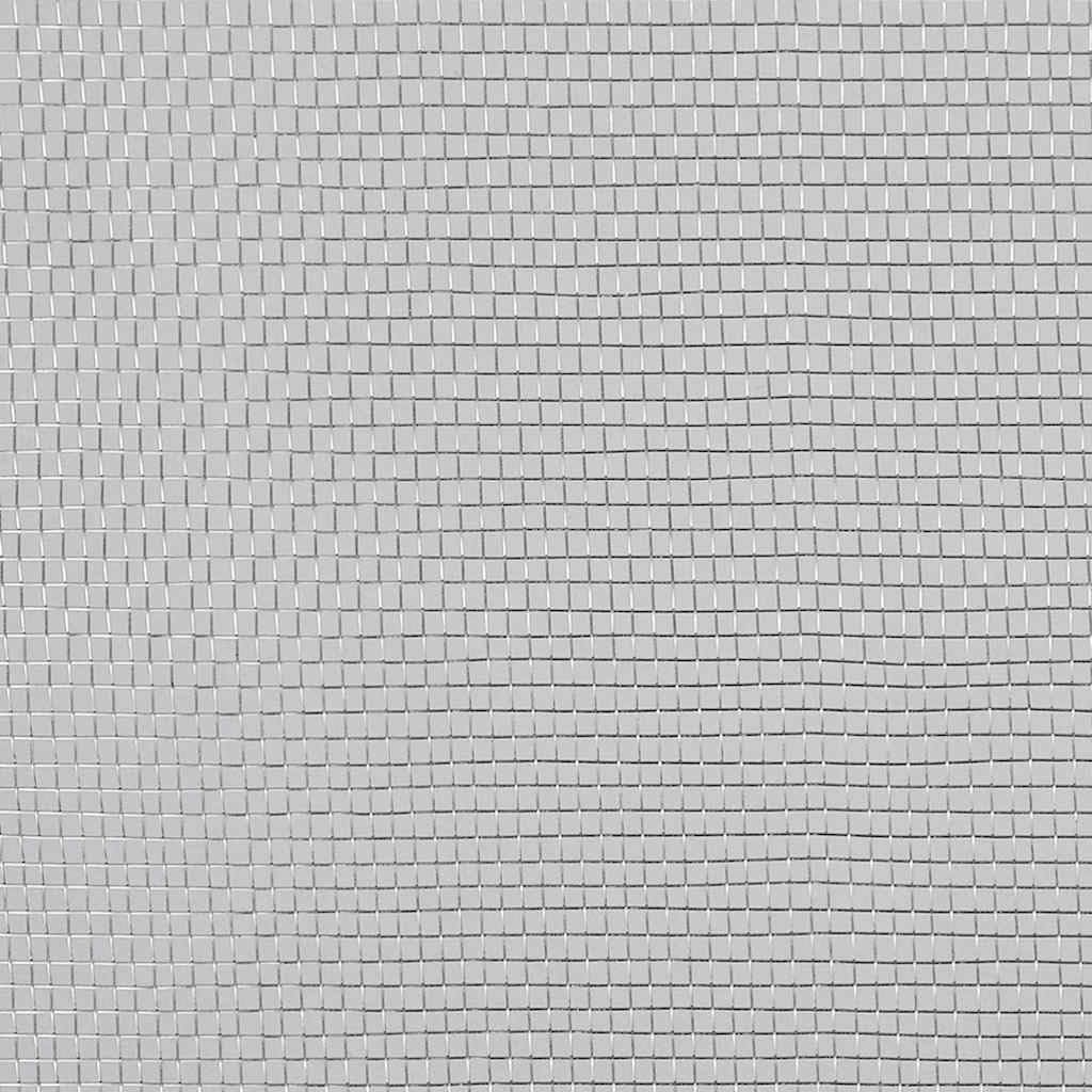 Aluminum Mesh Screen 39.4x196.9 Inch Silver F8888