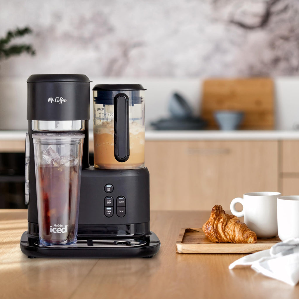 3-in-1 Single-Serve Iced and Hot Coffee/Tea Maker with Blender, Black R9318
