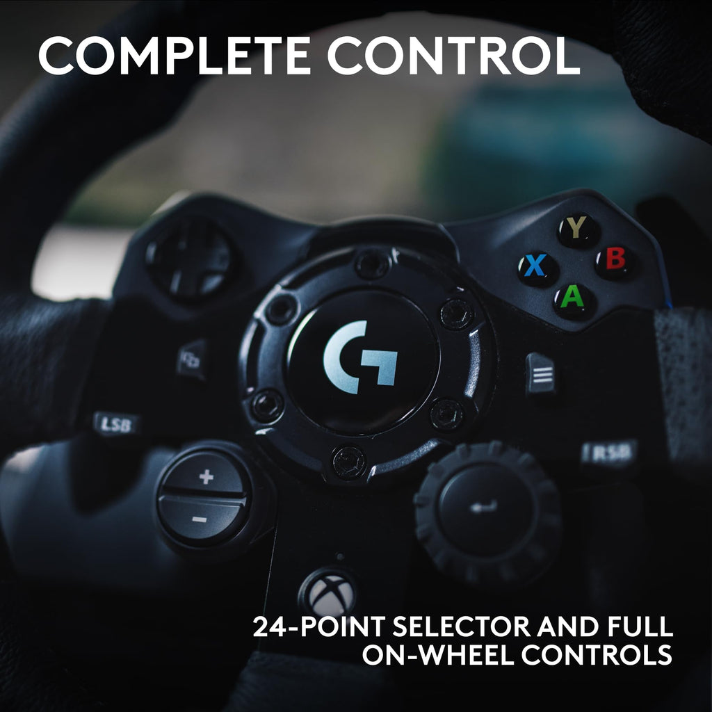 Racing Wheel and Pedals with Force Feedback and Leather Wheel Cover C97845