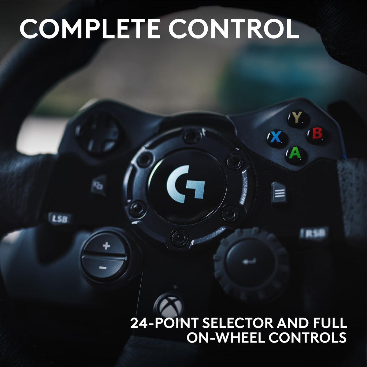 Racing Wheel and Pedals with Force Feedback and Leather Wheel Cover C97845