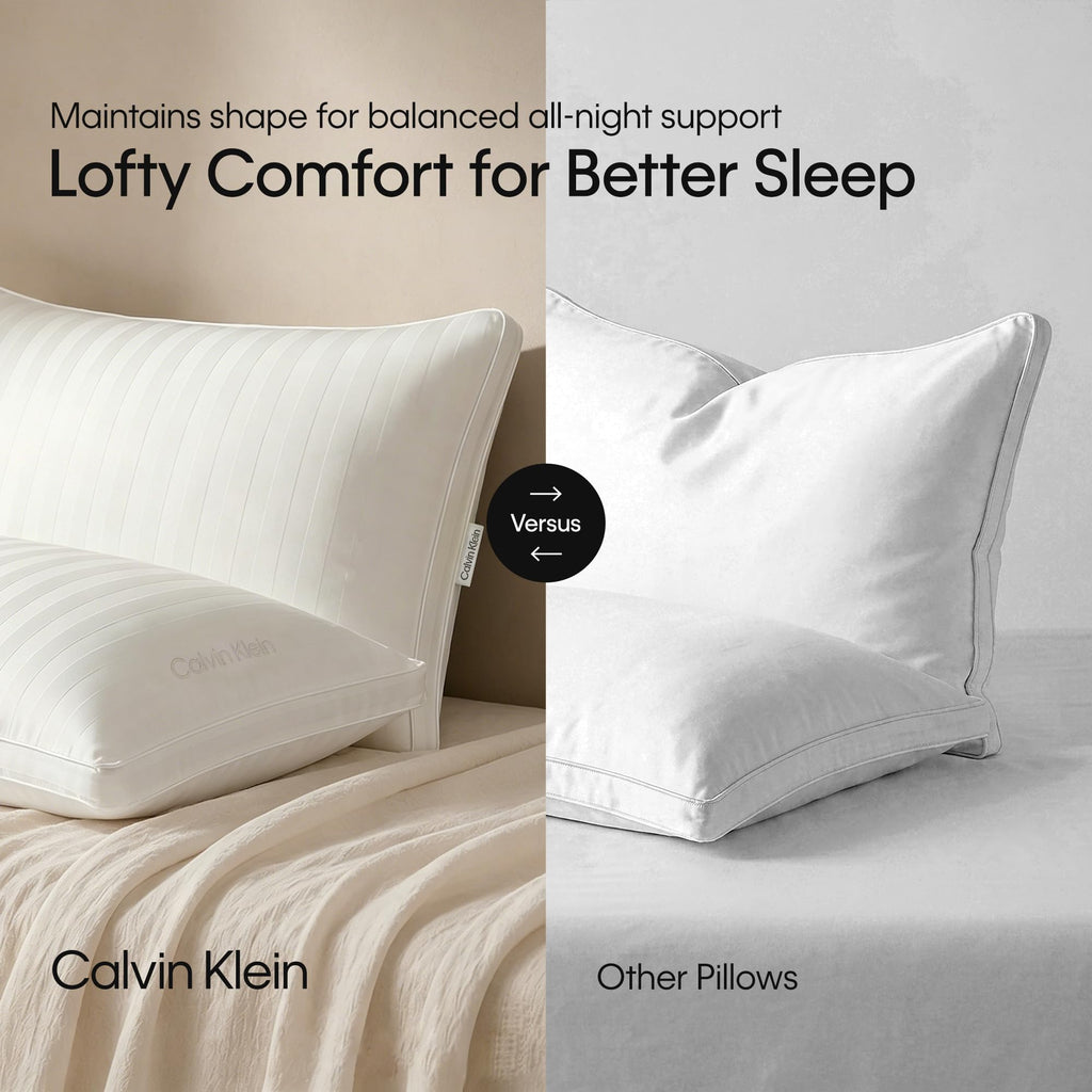 King Size Set of 2 Medium Soft Bed Pillows C552