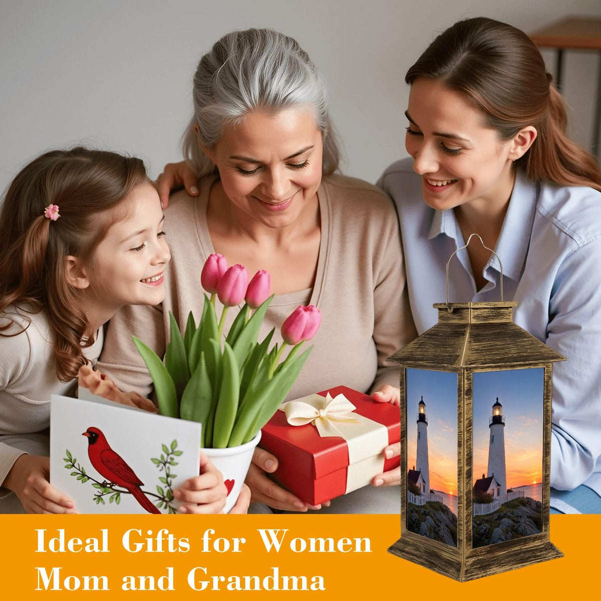 Solar Lantern Outdoor Waterproof LED Hanging Solar Lights B73754