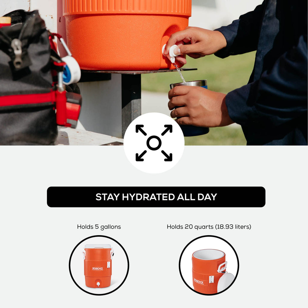 5 Gallon Insulated Portable Beverage Dispenser K408