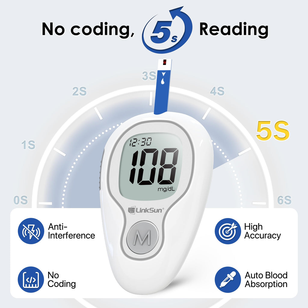Glucose Monitor Kit, 100 Strips & Lancets J27352